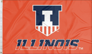 Illinois - Fighting Illini Shield 3x5 Flag