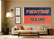 Load image into Gallery viewer, Illinois - Fighting Illini 3x5 Flag
