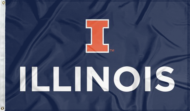 Illinois - I Illinois Blue 3x5 Flag