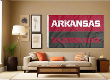 Load image into Gallery viewer, University of Arkansas - Razorbacks 2 Panel 3x5 Flag
