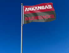 Load image into Gallery viewer, University of Arkansas - Razorbacks 2 Panel 3x5 Flag
