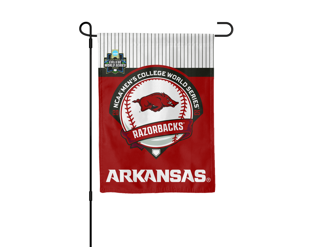 arkansas baseball College world series 2025 Garden flag