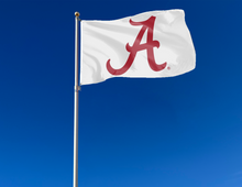 Load image into Gallery viewer, University of Alabama - Crimson Tide White 3x5 Flag
