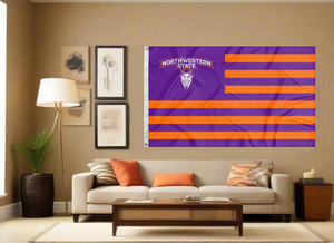Northwestern Louisiana State University - National 3x5 Flag