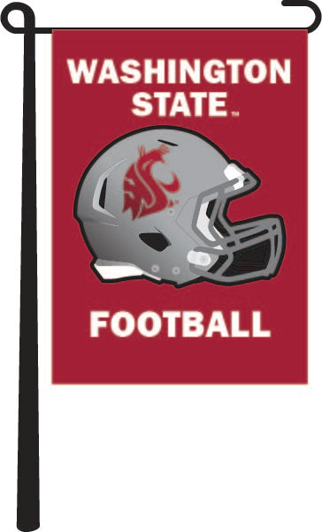 Washington State University - Cougars Football Garden Flag