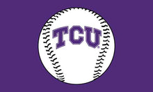 Load image into Gallery viewer, Texas Christian University - Baseball 3x5 Flag
