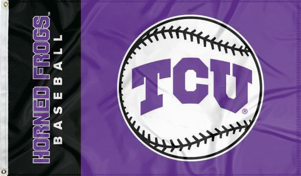 3x5 TCU Baseball Flag