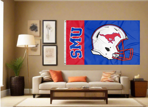 Southern Methodist University (SMU) - Mustangs Football 3x5 Flag
