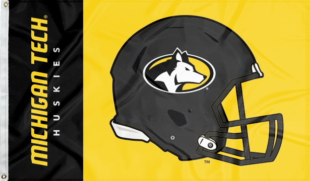Michigan Tech - Huskies Football 3x5 Flag