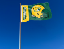 Load image into Gallery viewer, Northern Michigan University - Football 3x5 Flag
