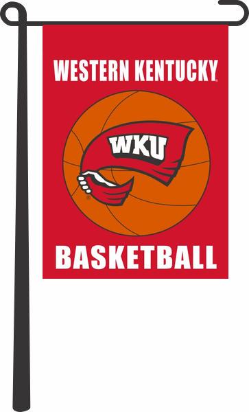 Western Kentucky University - Hilltoppers Basketball Garden Flag