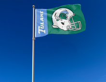 Load image into Gallery viewer, Tulane University - Green Wave Football 3x5 Flag
