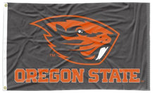 Load image into Gallery viewer, Black 3x5 Oregon State Flag with Two Metal Grommets
