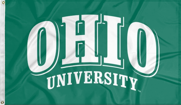3x5 Ohio University Flag with Ohio University Logo