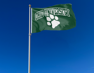 3x5 Ohio University Flag with Paw Logo