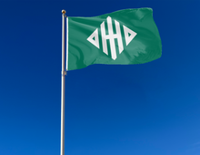 Load image into Gallery viewer, 3x5 Ohio University Flag with Ohio University Marching 110 Logo
