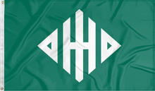 Load image into Gallery viewer, 3x5 Ohio University Flag with Ohio University Marching 110 Logo
