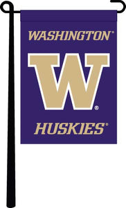 University of Washington - Huskies Purple Garden Flag