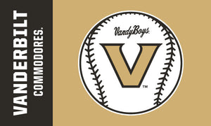 Vanderbilt University - VandyBoys Baseball 3x5 Flag