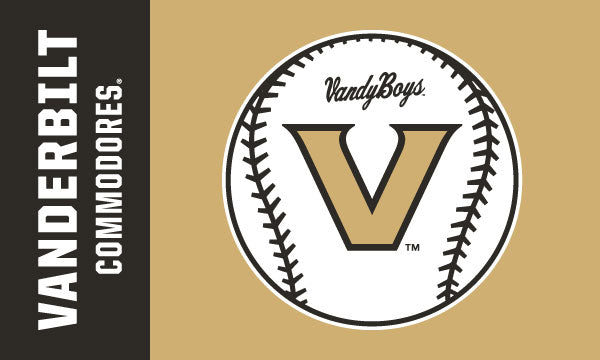 Vanderbilt University - VandyBoys Baseball 3x5 Flag