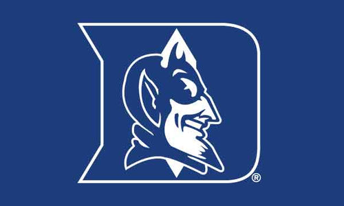 Blue 3x5 Flag with Duke Logo