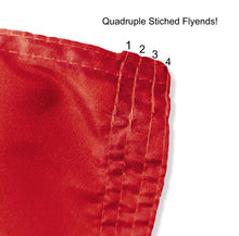 Load image into Gallery viewer, Quadruple Stitched Flyends of Red 3x5 University of Georgia Flag with Two Metal Grommets
