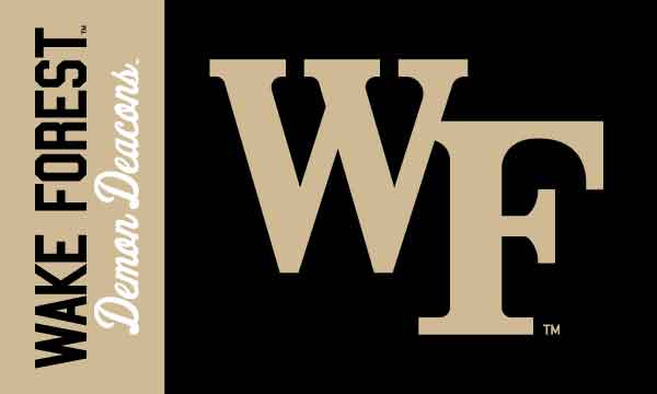 Wake Forest University - 2 Panel Demon Deacons 3x5 Flag