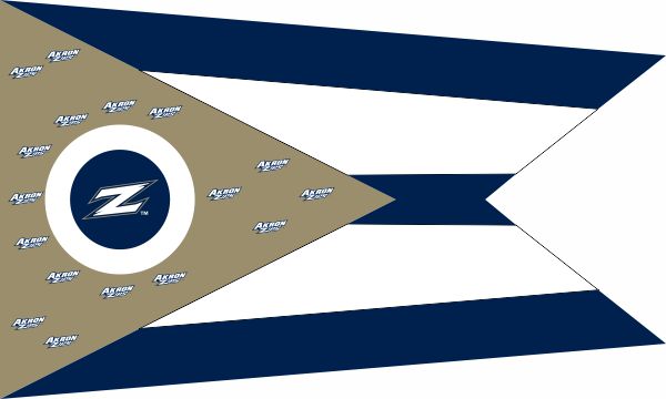 Akron - Flag of Ohio Style 3x5 Flag