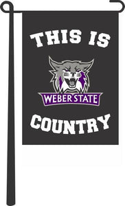Weber State University - This Is Weber State University Wildcats Country Garden Flag