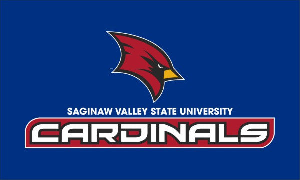 Saginaw Valley State - Cardinals Blue 3x5 Flag