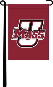 red UMASS Garden flag