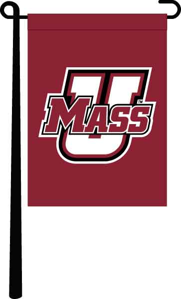 red UMASS Garden flag