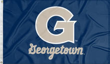 Load image into Gallery viewer, Georgetown University Flag with G Georgetown Logo
