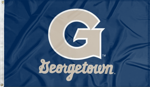 Georgetown University Flag with G Georgetown Logo