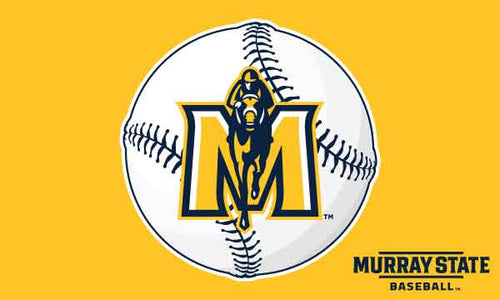 gold Murray State Baseball Flag
