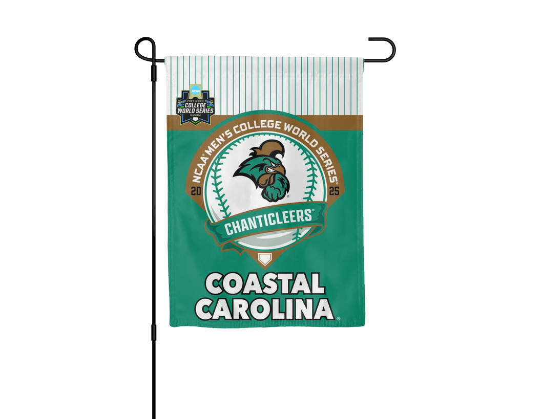 Coastal Carolina College World Series 2025 Baseball Garden Flag