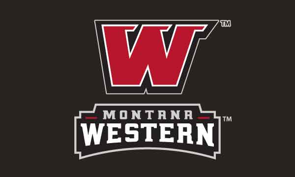 Montana Western - W Bulldogs Black 3x5 Flag