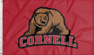 Red 3x5 foot wide Cornell University Big Red Flag with two metal grommets