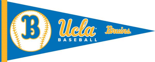 blue 12x30 in. UCLA Baseball Pennant for sports décor