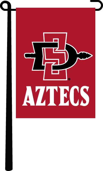San Diego State - Aztecs Red Garden Flag