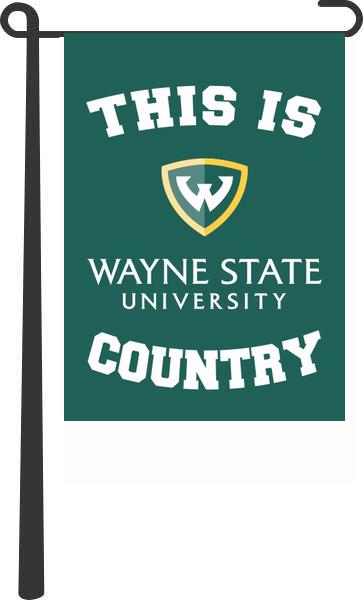 Wayne State University - This Is Wayne State University Warriors Country Garden Flag
