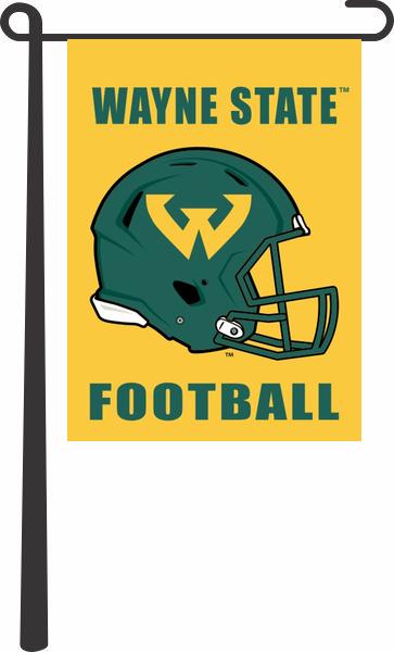 Wayne State University - Warriors Football Garden Flag