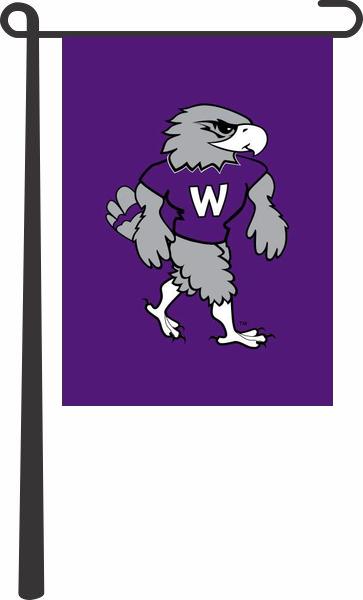 University of Wisconsin-Whitewater - Willie Warhawk Garden Flag