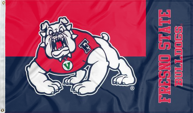 Fresno State University Bulldogs Flag