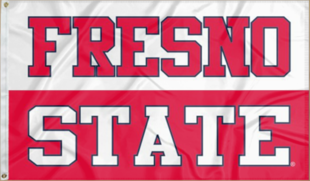 3x5 Fresno State Flag with Fresno State Logo