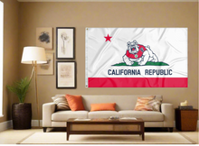 Load image into Gallery viewer, 3x5 Fresno State Flag With California Republic Logo
