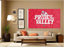 Load image into Gallery viewer, 3x5 Fresno State Flag with Pride Of The Valley Logo
