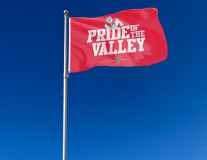 3x5 Fresno State Flag with Pride Of The Valley Logo