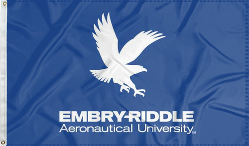 blue Embry-Riddle Aeronautical University Daytona Beach Flag