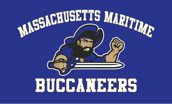 Massachusetts Maritime Academy - Buccaneers Blue 3x5 Flag